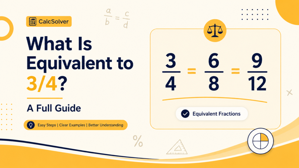 3/4 equivalent fractions math guide