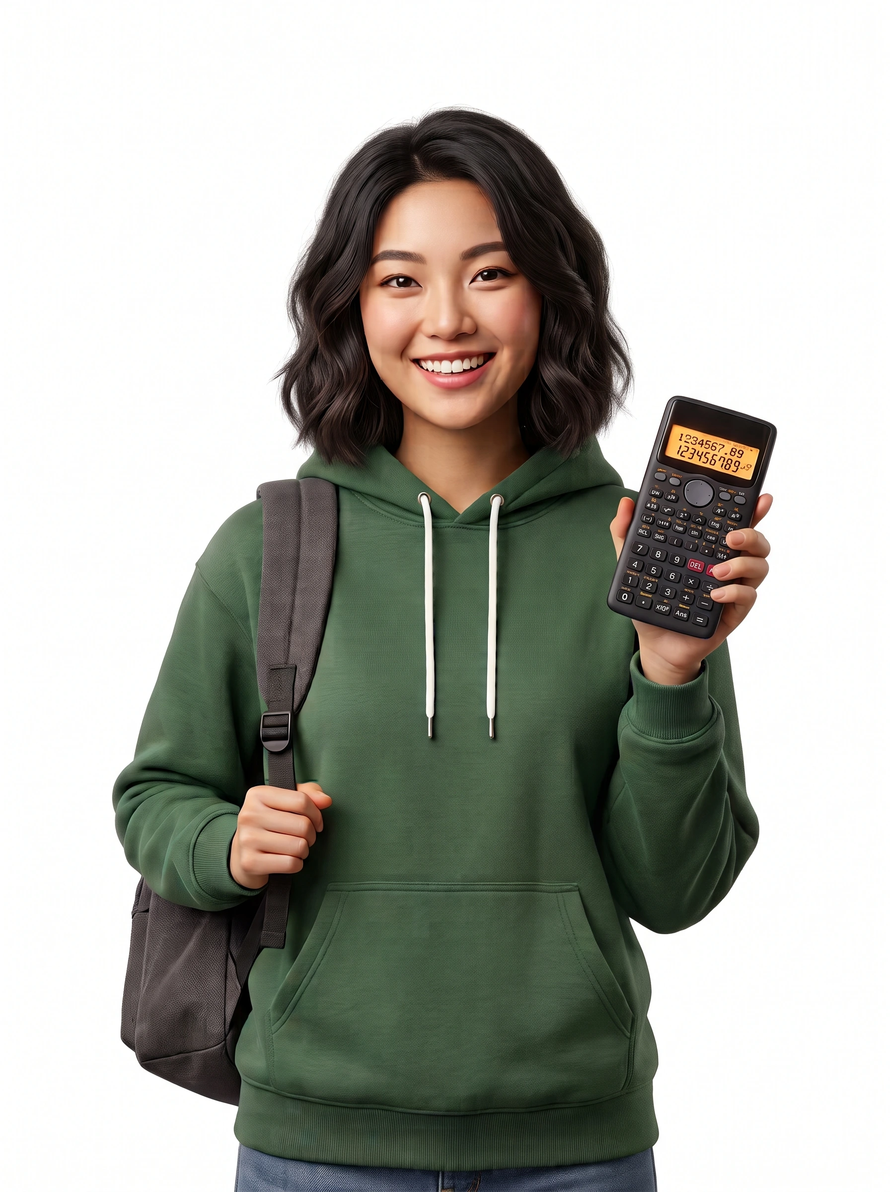 Student using Calc Solver for mathematics homework